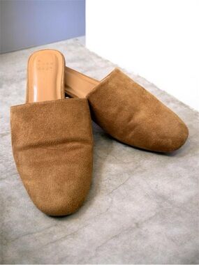 a new day Camel Suede Slide Mules - Women